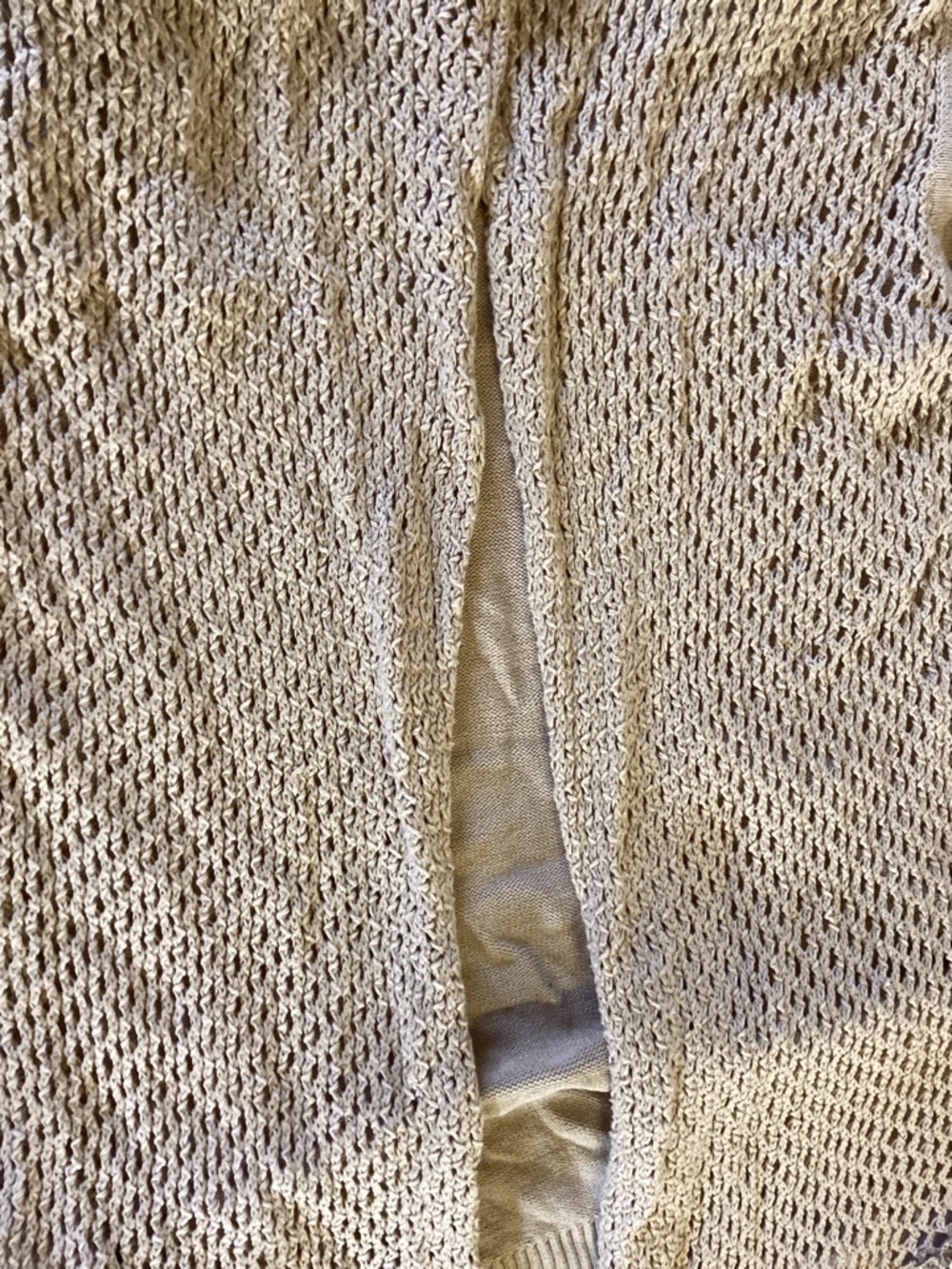 Day Trip Tan Cardigan With Ruffles - Picture 4 of 4